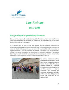 thumbnail of Les Brèves – 2025 Hiver F